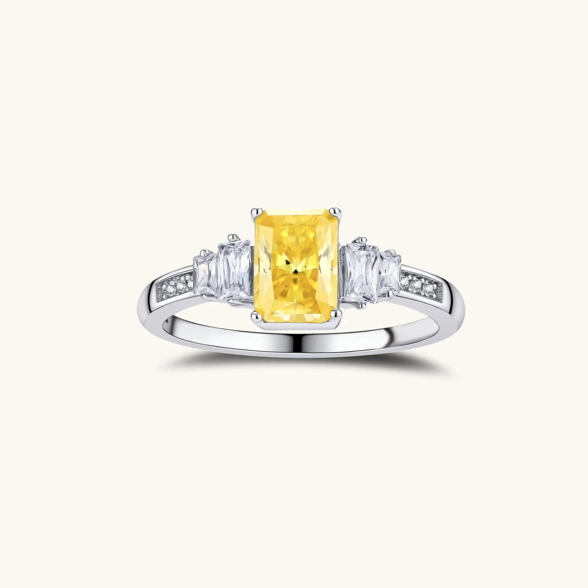 Golden Radiance Moissanite Set