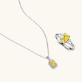 Golden Radiance Moissanite Set